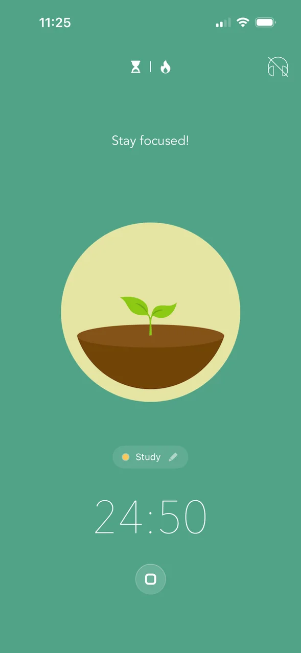 Forest app — focus timer with growing tree